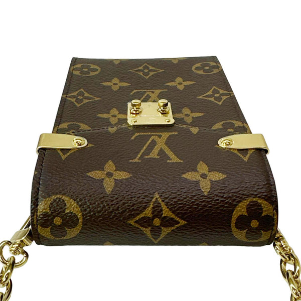 LOUIS VUITTON Metis Monogram Canvas Phone Pouch Brown