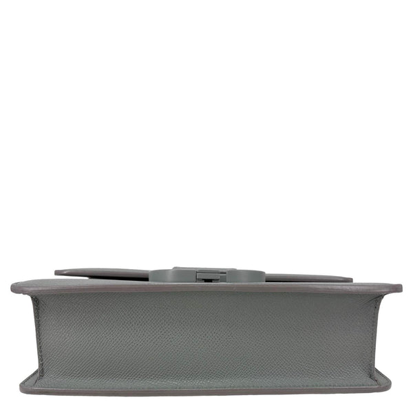 CHRISTIAN DIOR 30 Montaigne Flap Grained Calfskin Leather Crossbody Bag Grey