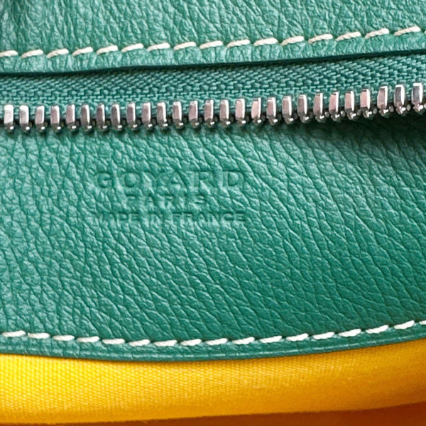 GOYARD Hirondelle Monogram Chevron Canvas Shoulder Bag Green