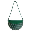 GOYARD Hirondelle Monogram Chevron Canvas Shoulder Bag Green