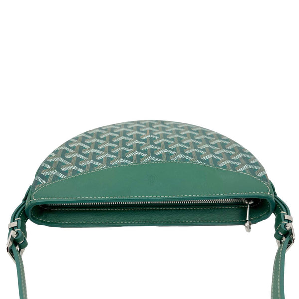 GOYARD Hirondelle Monogram Chevron Canvas Shoulder Bag Green