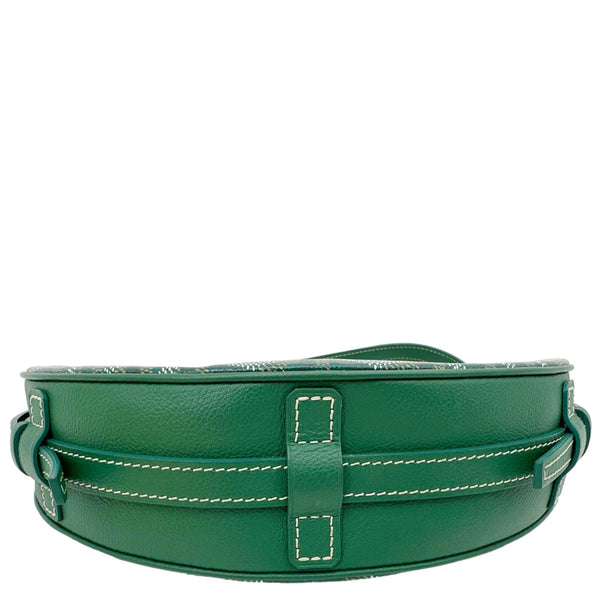 GOYARD Hirondelle Monogram Chevron Canvas Shoulder Bag Green