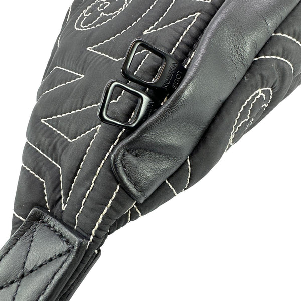 LOUIS VUITTON Snow Discovery PM Nylon Bumbag Black