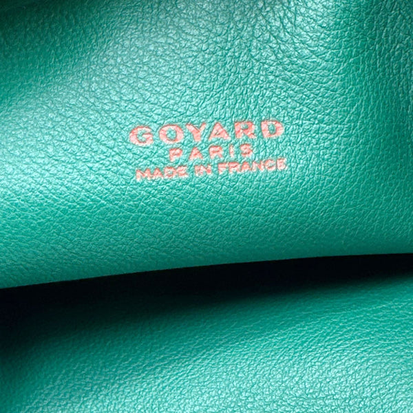 Goyard Anjou Mini Canvas Tote Shoulder Bag Green