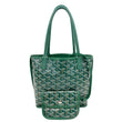Goyard Anjou Mini Canvas Tote Shoulder Bag Green
