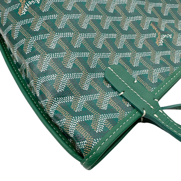 Goyard Anjou Mini Canvas Tote Shoulder Bag Green