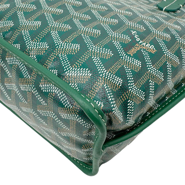 Goyard Anjou Mini Canvas Tote Shoulder Bag Green
