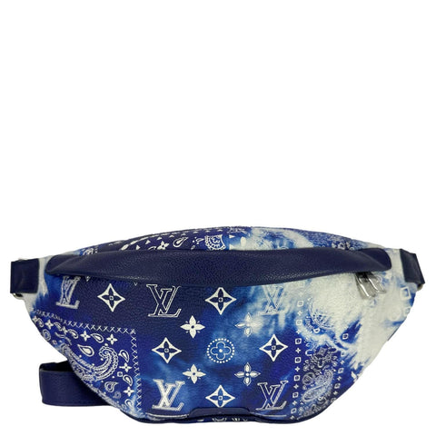 LOUIS VUITTON Discovery PM Monogram Bandana Canvas Bumbag Blue