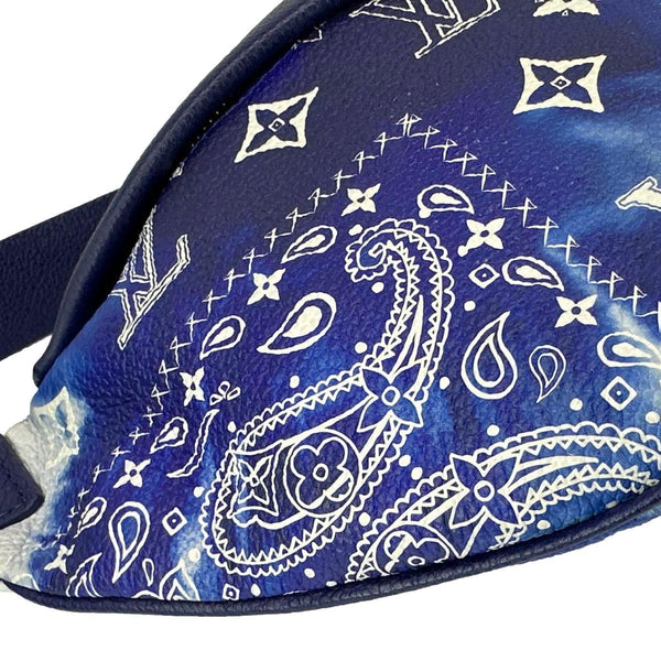 LOUIS VUITTON Discovery PM Monogram Bandana Canvas Bumbag Blue