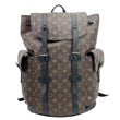 LOUIS VUITTON Christopher Monogram Macassar Canvas Backpack Bag Brown