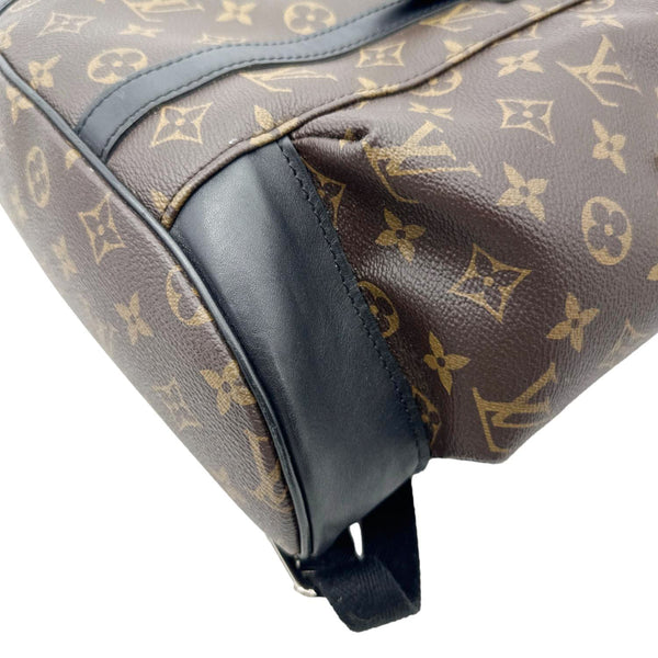 LOUIS VUITTON Christopher Monogram Macassar Canvas Backpack Bag Brown