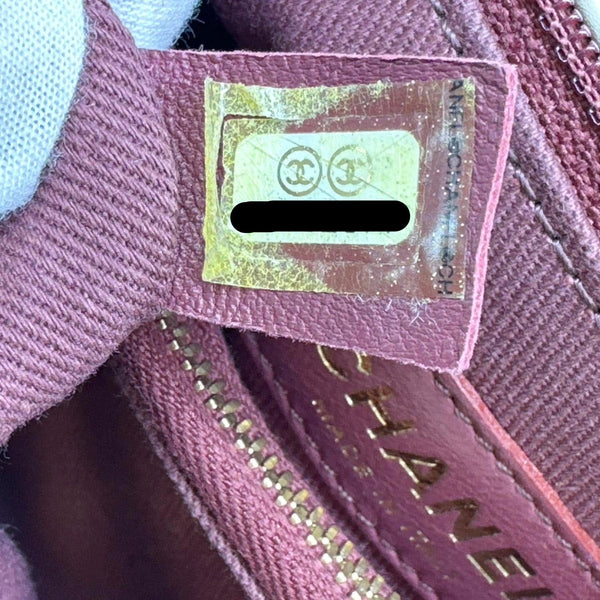 CHANEL Coco Flap Chevron Stitched Leather Shoulder Bag Beige