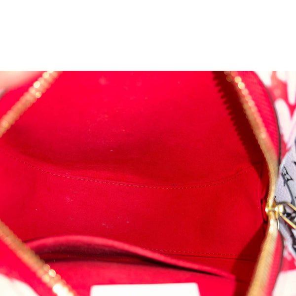 LOUIS VUITTON Boite Chapeau Souple PM Giant Crafty Monogram Canvas Shoulder Bag Red