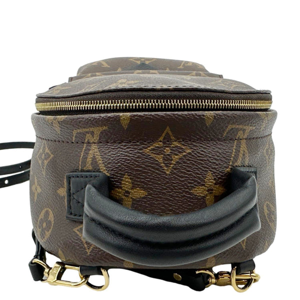 backpack lv mini Louis Vuitton Jacquard Velvet Monogram Palm Springs Blue 1511890 FASHIONPHILE Fashioned In Monogram Reverse LOUIS VUITTON Brown LV Monogram