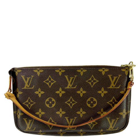 LOUIS VUITTON Pochette Accessoires Monogram Canvas Pouch Brown