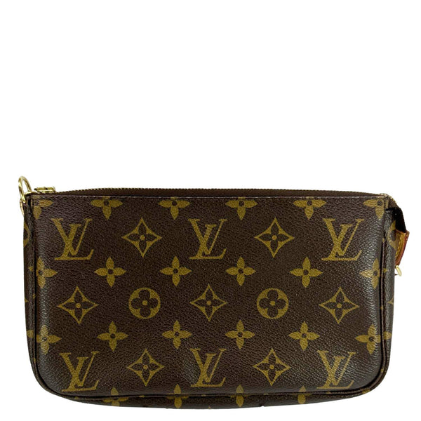 LOUIS VUITTON Pochette Accessoires Monogram Canvas Pouch Brown