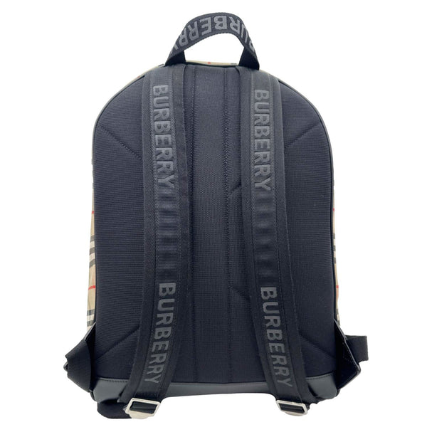 BURBERRY Vintage Check Canvas Backpack Bag Beige