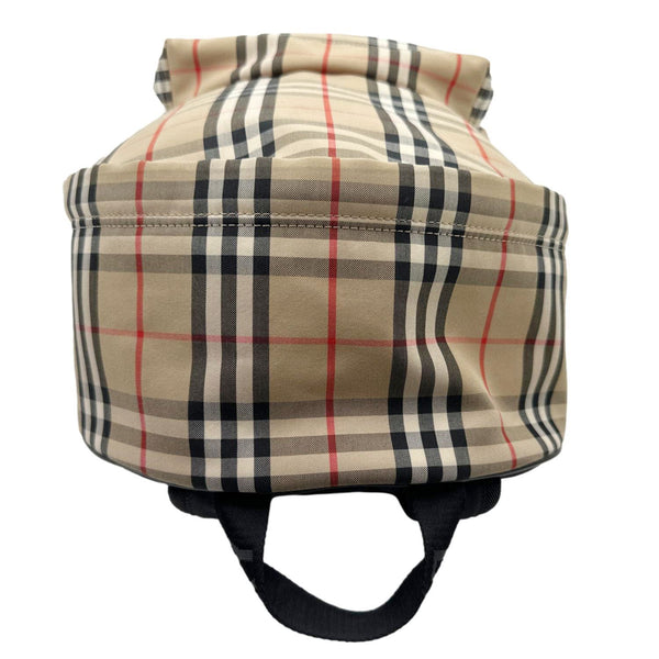 BURBERRY Vintage Check Canvas Backpack Bag Beige