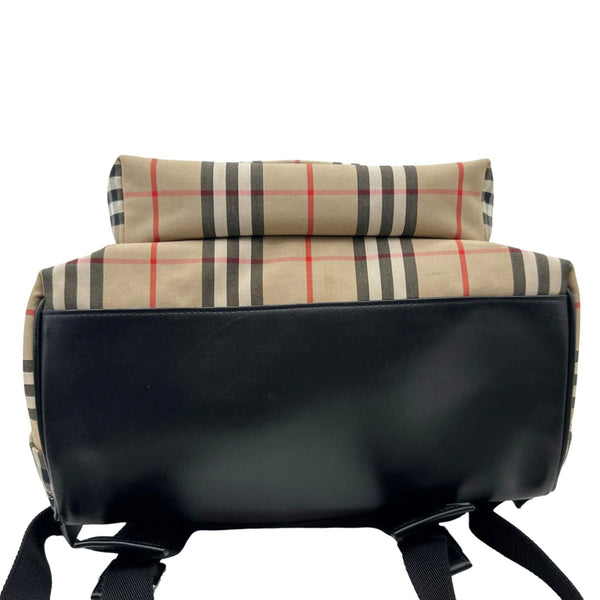 BURBERRY Vintage Check Canvas Backpack Bag Beige