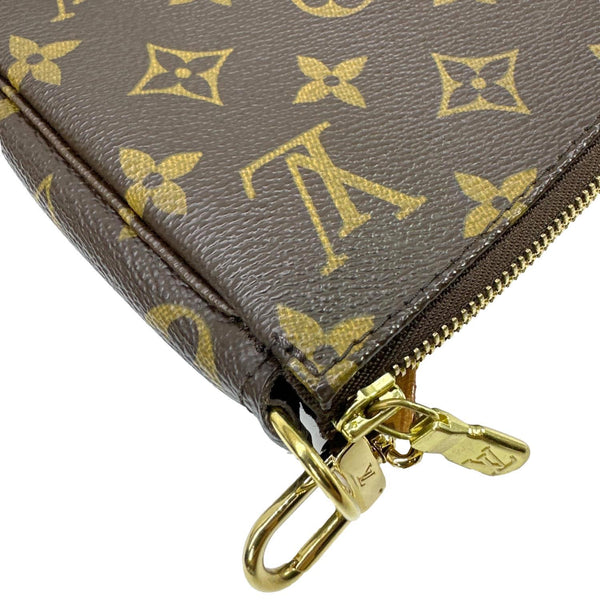 LOUIS VUITTON Pochette Accessoires Monogram Canvas Pouch Brown