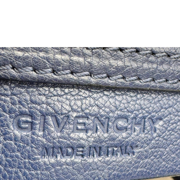 GIVENCHY Antigona Leather Satchel Shoulder Bag Navy Blue