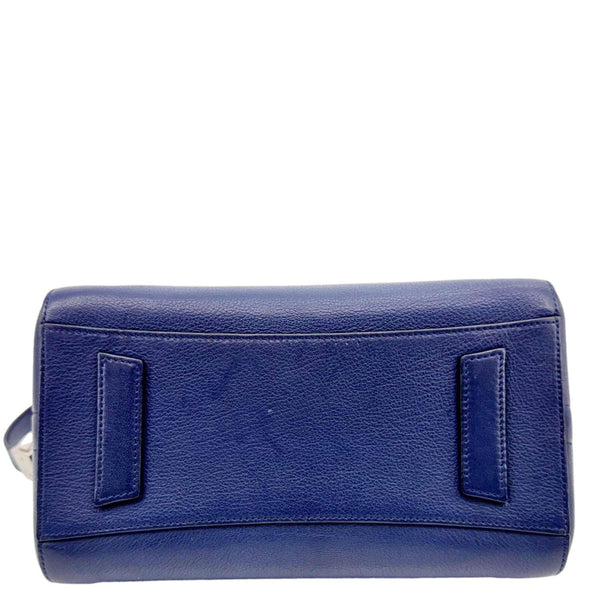 GIVENCHY Antigona Leather Satchel Shoulder Bag Navy Blue