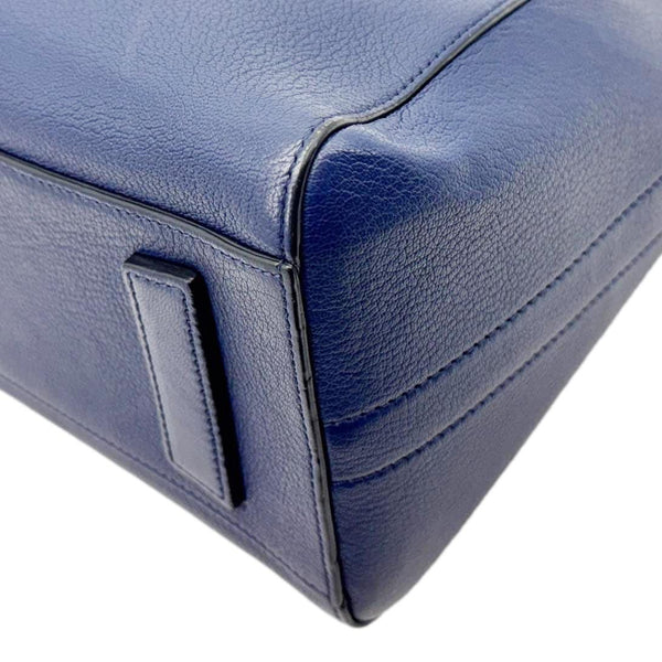 GIVENCHY Antigona Leather Satchel Shoulder Bag Navy Blue