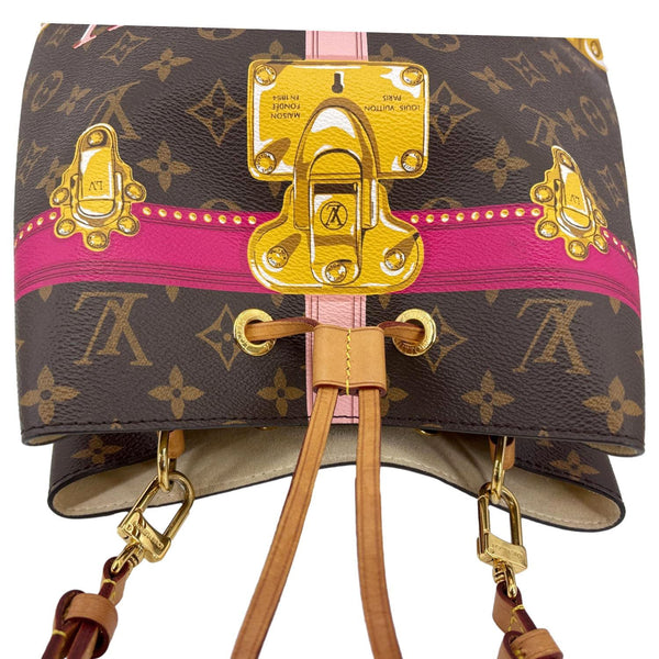 LOUIS VUITTON Neonoe MM Summer Trunks Monogram Canvas Crossbody Bag Brown