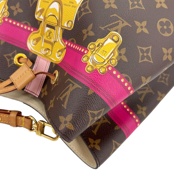 LOUIS VUITTON Neonoe MM Summer Trunks Monogram Canvas Crossbody Bag Brown