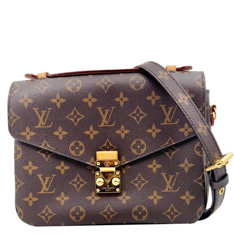 LOUIS VUITTON Metis Pochette Monogram Canvas Crossbody Bag Brown