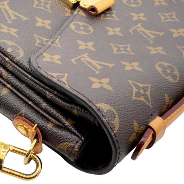 LOUIS VUITTON Metis Pochette Monogram Canvas Crossbody Bag Brown