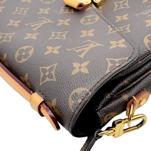 LOUIS VUITTON Metis Pochette Monogram Canvas Crossbody Bag Brown