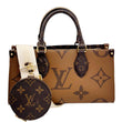 LOUIS VUITTON On-The-Go East West Monogram Canvas Chain 2way Shoulder Bag Brown