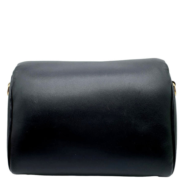 LOUIS VUITTON Twist MM Shiny Lambskin Leather Shoulder Bag Black