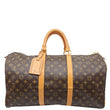 LOUIS VUITTON Keepall 50 Monogram Canvas Travel Bag Brown
