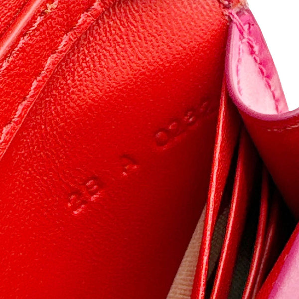 GIVENCHY 4G Logo Calfskin Leather Wallet On Chain Pink