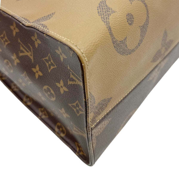 LOUIS VUITTON Onthego GM Giant Monogram Reverse Canvas Tote Bag Brown