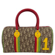 CHRISTIAN DIOR Rasta Monogram Canvas Boston Bag Red