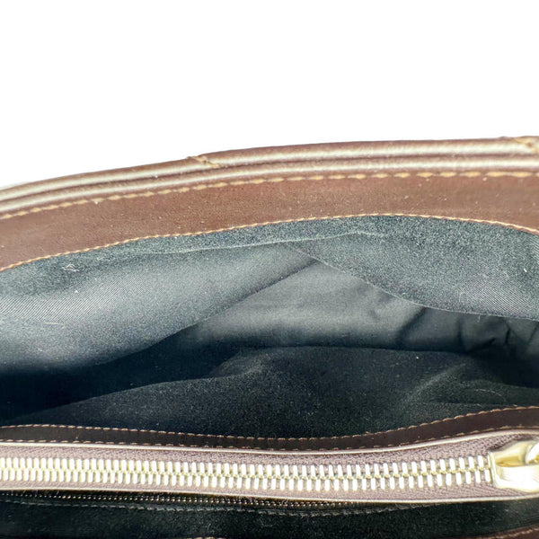 YVES SAINT LAURENT Loulou Puffer Quilted Denim Shoulder Bag Blue