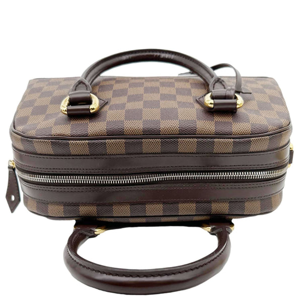 LOUIS VUITTON Duomo Damier Ebene Satchel Bag Brown