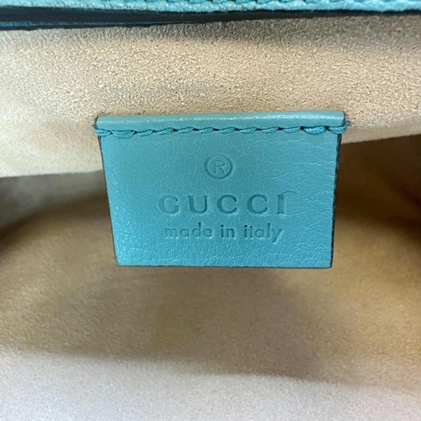 GUCCI Diana Bamboo Mini Leather Tote Bag Green 655661