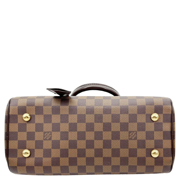 LOUIS VUITTON Duomo Damier Ebene Satchel Bag Brown