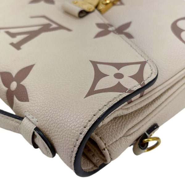 LOUIS VUITTON Metis Pochette Empreinte Leather Crossbody Bag Bicolor