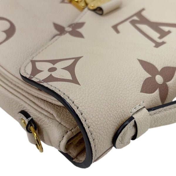LOUIS VUITTON Metis Pochette Empreinte Leather Crossbody Bag Bicolor
