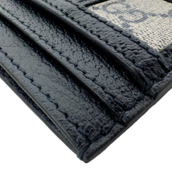 GUCCI Ophidia GG Canvas Card Case Navy Blue 523159