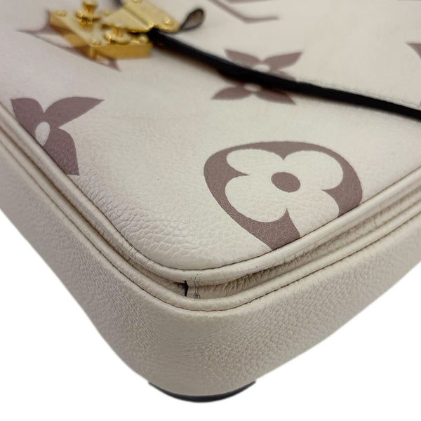 LOUIS VUITTON Metis Pochette Empreinte Leather Crossbody Bag Bicolor