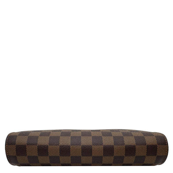 LOUIS VUITTON Saint Louis Damier Ebene Pochette Clutch Bag Brown