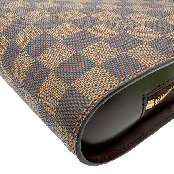 LOUIS VUITTON Saint Louis Damier Ebene Pochette Clutch Bag Brown