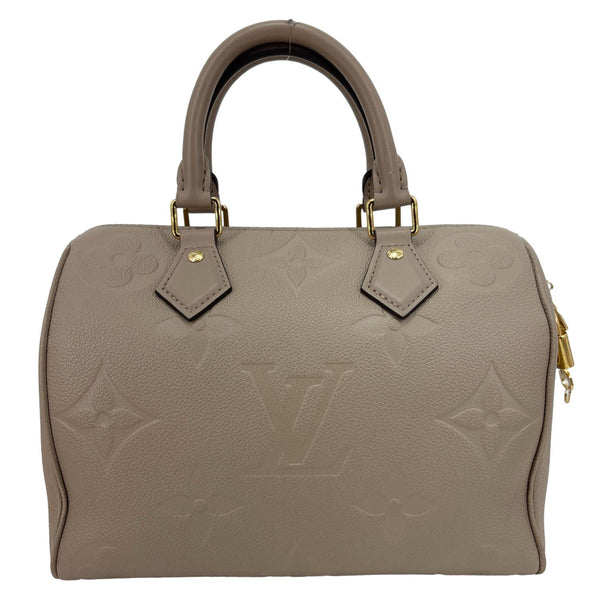 LOUIS VUITTON Speedy 25 Bandouliere Monogram Empreinte Shoulder Bag Beige