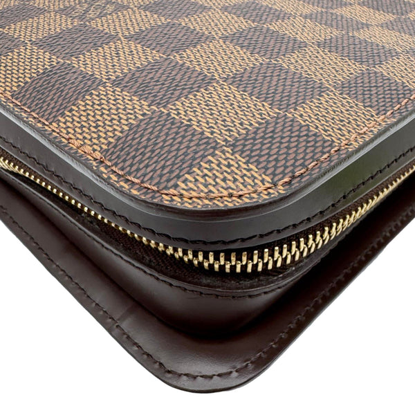 LOUIS VUITTON Saint Louis Damier Ebene Pochette Clutch Bag Brown